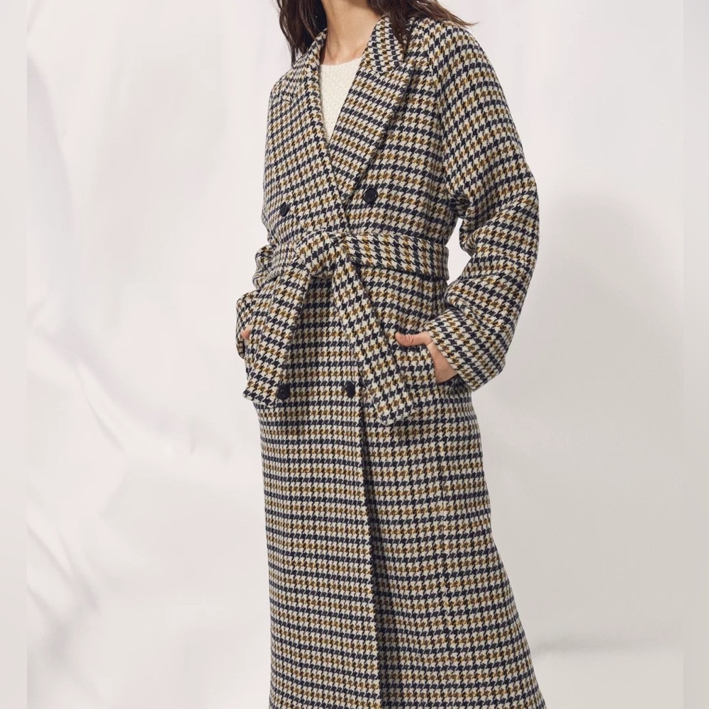LAST CHANCE ARITZIA Wilfred Wool Prescott Houndstooth Coat - Picture 3 of 10